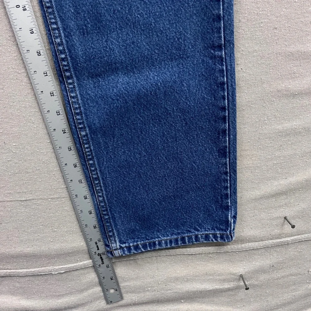 VTG Levis 505 Mens Orange Tab Regular Fit Straight Leg Jeans Medium Wash 37x32.5